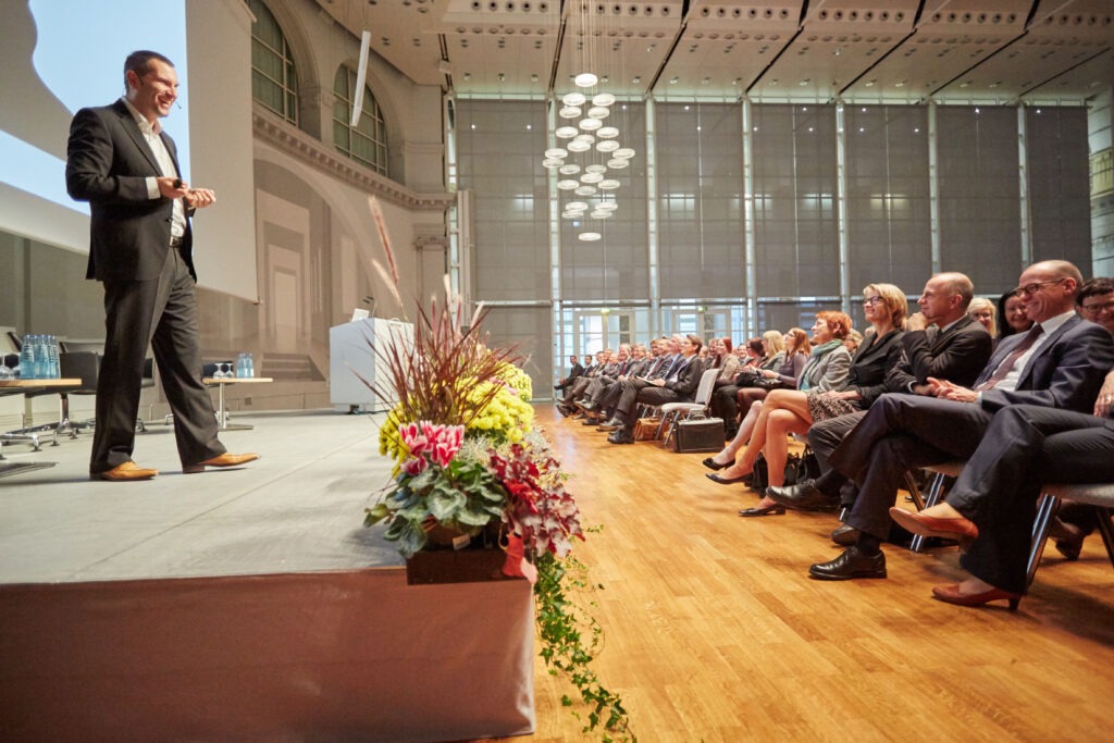Action-Foto Markus Väth beim eJustice-Tag des Justizzministeriums Baden-Württemberg