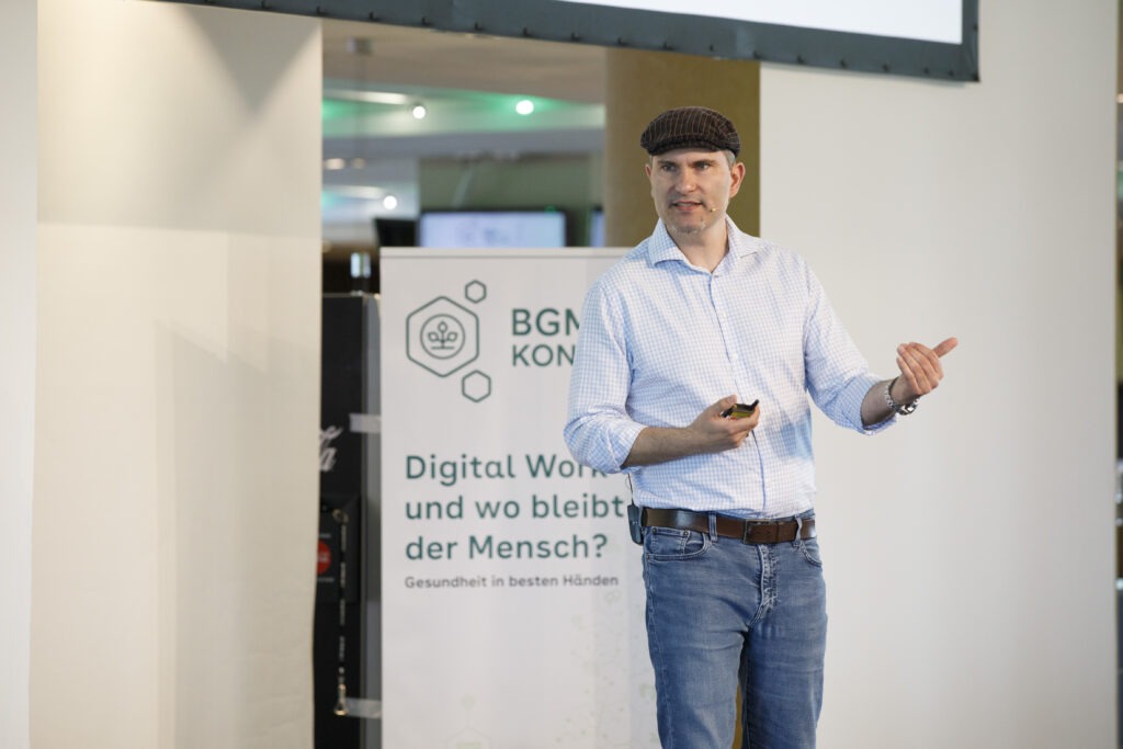 Action Foto Markus Väth beim AOK-Kongress in Mainz